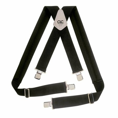 CUSTOM LEATHERCRAFT Padded Suspenders Blk 5121